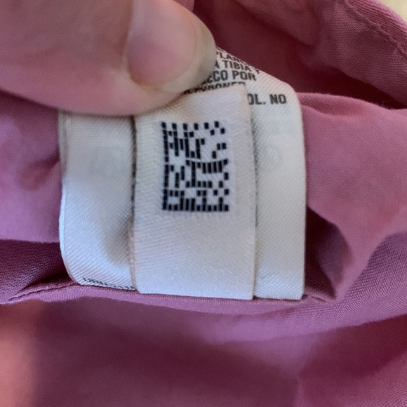 TED BAKER LONDON sherry dusky pink stretch peplum bell sleeve blouse size 0 XS - Picture 10 of 12